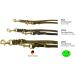 Dogeleine Fat Leather Brass Dog Leash - Adjustable 2m to 5m for Small & Large Dogs - Olive Green 8mm - Buy Online on GoSupps.com
