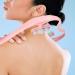 Premium Combined Manual Neck and Back Massage Device - Roller Massager for Cervical Spine - Portable ABS Shoulder Roller - 36x16cm Pink - Buy Online on GoSupps.com