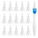 Earwax Removal Tools-Spiral Ear Wax Removal Kit Reusable Safe Ear Cleaner Kit with 16 Soft Flexible Silicone Replaceable Tips