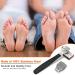 Professional Stainless Steel Foot Files & Callus Remover - 10 Replacement Blades & 1 Foot File Head for Smooth Feet - Ideal Pedicure Tool for Hard Skin & Corns - Black - Buy Online on GoSupps.com