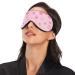 Haskirky Light Blocking Eye Mask - Breathable & Adjustable for Adults | Ideal for Travel, Yoga, Meditation & Office - Pink Stars - Buy Online on GoSupps.com
