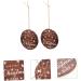 HOMSFOU 2pcs Christmas Tree Pendant Christmas Party Favors Gifts Just Married Christmas Tree Baubles Ornaments House Decorations for Home Christmas Pendants White Porcelain Supplies As Shown 1 7.4X7.4CM - Buy Online on GoSupps.com