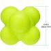 PSG.LGD Hexagonal Reaction Ball for Agility Training - Green/Orange/Yellow - Buy Online on GoSupps.com