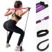 Pilates Bar Kit with Exercise Resistance Band and Foot Loops Portable Fitness Yoga Sticks for Home Workout Strength Training