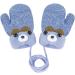 Kids Toddlers Knitted Gloves Mittens with String Boys Girls Magic Stretch Mittens Thick Fleece Lined Baby Infant Winter Warm Mittens Cartoon Cosy Full Finger Gloves Xmas Gift for Aged 0-3 Blue - Buy Online on GoSupps.com