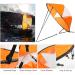 Vbest Life 42 Kayak Wind Sail Kit with Clear Window - Foldable Downwind Paddle for Kayaks, Canoes, Inflatable Boats, Paddle Board | Orange - Buy Online on GoSupps.com