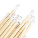 Bamboo Handle Lip Brush Portable Lipstick Applicator 100pcs Nylon Fiber Lip Brush