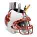 Schutt NCAA Wisconsin Badgers Football Helmet Desk Caddy White