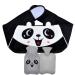 WUUDWALK Hot Water Bottle/Water-Filled Hot Water Bag with a Soft Bottle Cover and a Waist Belt PVC Hot Water Pouch for Pain Relief for Neck Back Shoulder and Legs Panda