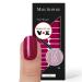 Original Miss Sophie nail foils very berry I 24 Ultra-D nne nail polish strips in single color I for finger & toenails I sticks to natural and painted acrylic gel & shellac nails very berry 24