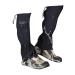 IDAND Leg Gaiters Waterproof Snow Boot Gaiters for Snowshoeing, Hiking, Hunting, Running, Motorcycle Anti-Tear Oxford Fabric, TPU Instep Belt Metal Shoelace Hook for Outdoor black X-Large