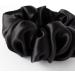Waterlily 100% Mulberry Silk Oversized Scrunchie 19momme Charmeuse Giant Big Large Hair Ties Scrunchies for Women Soft Natural Headbands (Black) - Buy Online on GoSupps.com