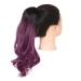 Shadow curly hair ponytail extensions claw in fake ponytail tail hair piece afro long clip in synthetic blonde pink wavy wig black to purple 18inches