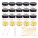 20 pieces jars jars 10ml jars with lids lip balm jars jars cream jars empty 20 x 10ml black