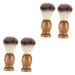 Minkissy 4 pieces of shaving brush men Bart hairdressing brush beard care brush beard brush soft neck brushes menu suits men's brushes suits for men beard man nylon wool shave product