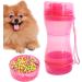 Lambo Dog Travel Water Bottle - Leakage-Proof Portable Puppy Dispenser for Hiking Traveling and Camping | Double Seal Outdoor Dog Water Cup in Rosa - Buy Online on GoSupps.com