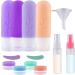 Vexillic 16-Piece Silicone Travel Bottles Set - 90ml BPA-Free Shampoo & Gel Containers - Perfect for Travel - Buy Online on GoSupps.com