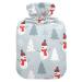 Christmas snowman heat bottle with cover heat bottles for pain relief handfoot warmer heating bag for headache back pain 1l