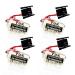 4PCS Replacement for FDK CR14250SE 3V 1/2AA PLC Battery with 3 Prong Plug for 1747-BA Backup Power Supply