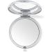 Maverton Engraved Round Pocket Mirror - Double Mirror Travel Accessory for Handbags - Silver Heart Gift for Women - Buy Online on GoSupps.com