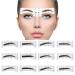 EBANKU 96Pcs Eyebrow Stencil, 48 Pairs Eyebrows Shape Stickers Shaping Template Eyebrows Grooming Stencil Kit with 6 Reusable Connection Card DIY Makeup Guide Template Tools 48Pairs