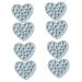 Ciieeo 8 Pcs Mold Christening Favours for Guests Halloween Decor Ice Cubes Chocolate Hand Decor Heart Decor Candy Chocolate Candy Decor Food Grade Silicone Baking Tools Pastry 17.1x15.1cmx4pcs Bluex4pcs
