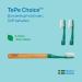TEPE Choice Soft Toothbrush - 1 Wooden Handle & 3 Brush Heads for Effective Plaque Removal | International Shipping Available - Buy Online on GoSupps.com