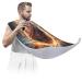 Sport Burning Ball Beard Bib Apron Beard Hair Catcher for Men Shaving Fathers Day Anniversary Christmas Gifts for Dad Husband Beard Bib with 2 Suction Cups