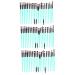 Hemoton 60 Pcs Eyeliner Eyeshadow Brush Kit Eyelash Eye Shadow Brush Shadow Eye Shadow Brush Eyeshadow Tools