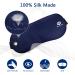 Heated Eye Mask for Dry Eyes - 100% Silk Sleep Mask with Adjustable Temp and USB Port for Puffy Eye Relief - Electric Dry Eye Relief Mask in Blue Color - Buy Online on GoSupps.com