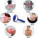Uqmiqura Massage Balls & Scooters | Fascia Ball Roller for Back Legs Feet & Hands - Pain Relief Massager (Blue) - Buy Online on GoSupps.com