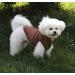 Joydaog 2-Layer Fleece Lined Dog Jacket - Warm Windproof Vest for XS Dogs | Soft Winter Coat in Brown - Buy Online on GoSupps.com
