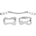 Premium Stainless Steel Muscle Scraper Gua Sha - Highly Polished 45x10x4 for Neck & Shoulder Massage - Buy Online on GoSupps.com