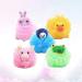 NUOBESTY Kids Cartoon Animal Bath Shower Sponge Scrubber - 4pcs (Random Style) | Children Toddler Bathroom Supplies - Buy Online on GoSupps.com