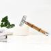 Eco-Friendly Safety Razor with Bamboo Grip | Zero Waste Razor for Men & Women | Bamboaw Slim Silver | International Shipping - Buy Online on GoSupps.com