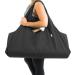 Yogiii Large Yoga Mat Bag | The ORIGINAL YogiiiTotePRO | Large Yoga Bag or Yoga Mat Carrier with Side Pocket | Fits Most Size Mats Obsidian Black