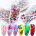 10 Sheets Butterfly Nail Foil Transfers Stickers Flowers Butterfly Starry Sky Nail Art DIY Decals for Women Girls Decoration Manicure Design - Buy Online on GoSupps.com