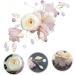 FRCOLOR Bridal Hair Comb French Side Combs Flower Headpiece Hanfu Hair Pin Rhinestone Barrettes for Women Wedding Hair Accessories Alloy Bride Crystal Spun Yarn Pink - Buy Online on GoSupps.com
