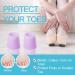 Povihome Toe Protectors - Silicone Gel Corn Sleeves for Runners - Purple Pinky Toe Pain Relief - 5 Pairs (2 Thick + 3 Thin) - Buy Online on GoSupps.com