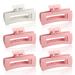 Xunyee 6 Pcs 4.1 Inch Bridal Bridesmaid Square Hair Clip Large Matte Hair Claw Clips Rectangular Claw Clips for Thin Hair Cute Hair Clips Bride Bachelorette Party Decorations Hair Styling Accessories