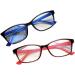 Buy IYNWBJTS 3029 Myopia Glasses | Ready-Made Prescription Glasses for Men & Women | 100 to 600 Degrees | Stylish Red Frames - Buy Online on GoSupps.com