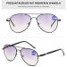 Buy Lanomi Bifocal Pilot Reading Glasses - Blue Light Filter UV Protection Stylish Light Gray & Black for Men & Women | Dioptria 1.0 to 4.0 - Buy Online on GoSupps.com