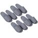 Exceart slippers 4 pairs open toe spa s spa hotel guest s for spa party guest hotel and travel male women- pedicure pedicure slippers size 1 gray