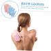 Healvian 4 Pcs Bath Scrub Gloves | Body Exfoliating Shower Scrubber Set - Buy Online on GoSupps.com