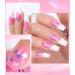 DouborQ Sparkling Shimmer Iridescent Nail Polish Long-lasting Sequins Nail Art Varnish (Pink) - Buy Online on GoSupps.com