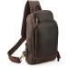 Tiding Men's Leather Shoulder Bag | Crossbody Sling Bag for Outdoor School Sports & Travel - Brown #01 - Buy Online on GoSupps.com
