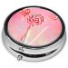 Colorful Round Pill Box Organizer - 3 Compartments for Travel & Pocket | Portable Lollipop Design - Buy Online on GoSupps.com