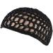 4Pcs Crochet Hair Net Snoods for Women - Black Caps for Sleeping and Daily Use - Buy Online on GoSupps.com