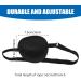 3D Adjustable Eye Patch for Adults & Kids - 2 Pcs Lazy Eye Cover Eye Shield for Pirate Costume - Black - Buy Online on GoSupps.com