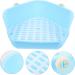 BESPORTBLE Box Rabbit Toilet Bunny Litter Pan Rabbit Bed Rabbit Corner Toilet Bunny Toilet Hamster Plastic Blue 33X29.5X14CM Blue - Buy Online on GoSupps.com